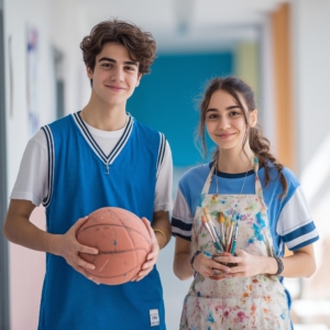 Estudiantes realizando actividades deportivas y artísticas en colegios en Malta